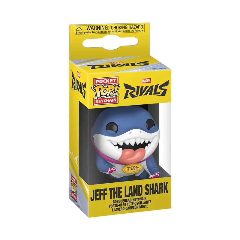 Funko Pocket Pop! Keychain : Marvel Rivals - Jeff The Land Shark Keychain