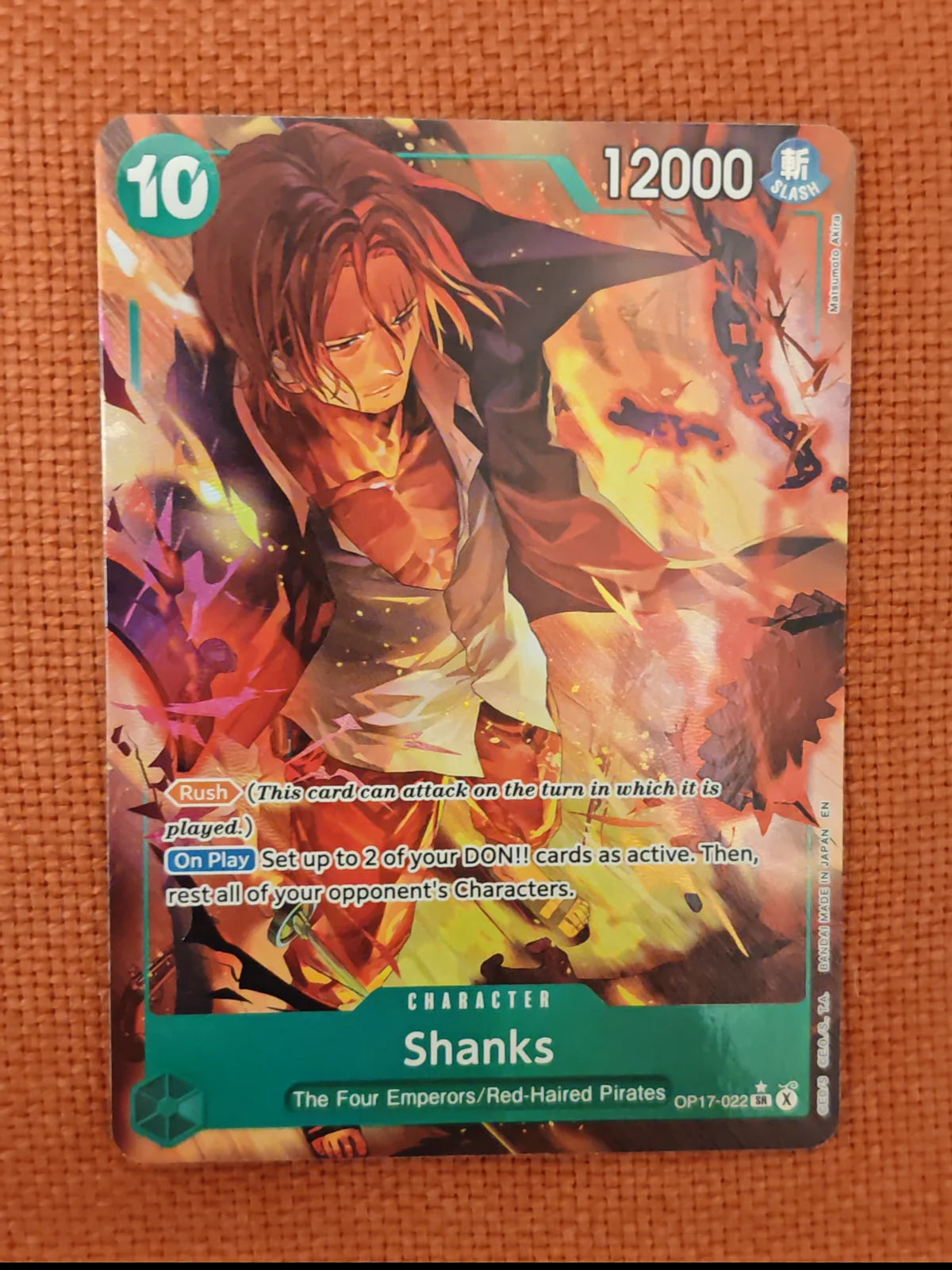 Shanks (022) (Alternate Art) OP17-022 (The World's Strongest Warriors)