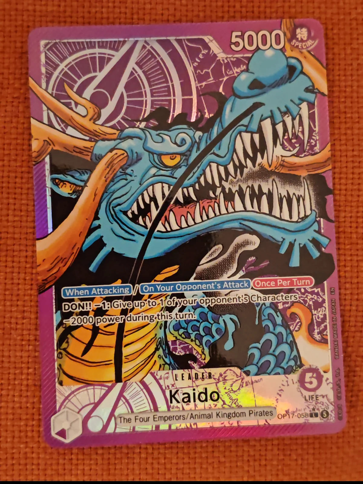 Kaido (058) (Alternate Art) OP17-058 (The World's Strongest Warriors)