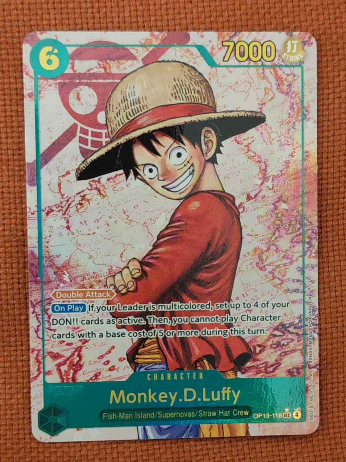 Monkey.D.Luffy (118) (Parallel) OP13-118 (Carrying On His Will)