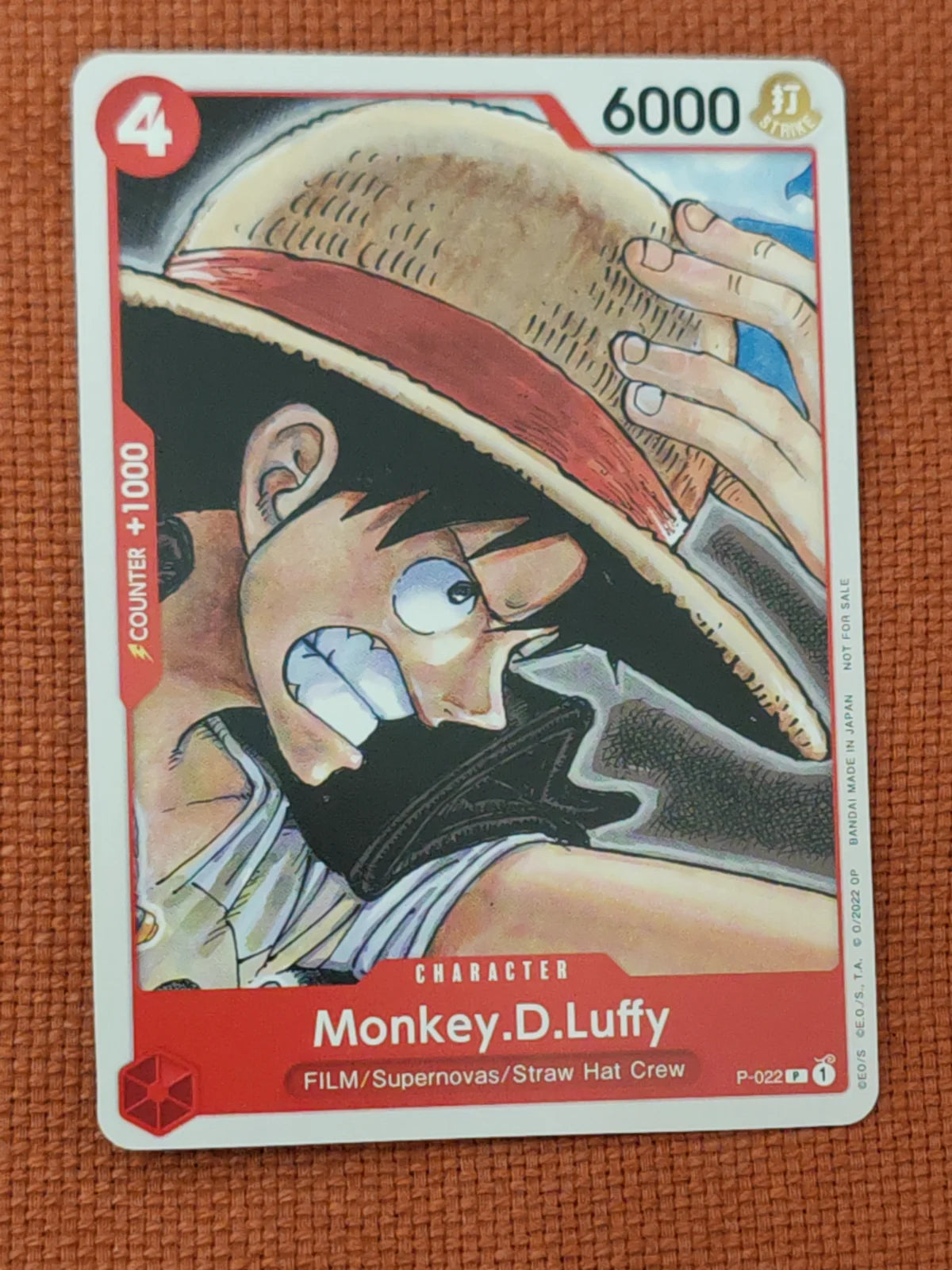 Monkey.D.Luffy (One Piece Film Red) P-022 (One Piece Promotion Cards)