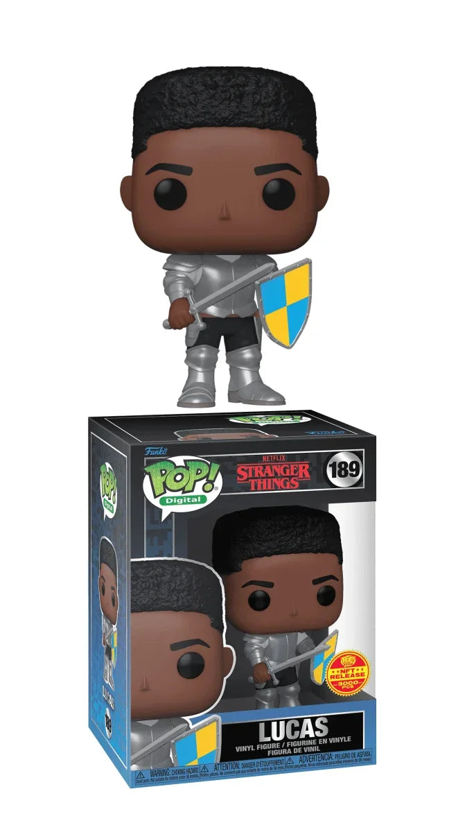 Funko POP! LE 3000 Pcs Stranger Things - Lucas #189 NFT Digital Release Exclusive