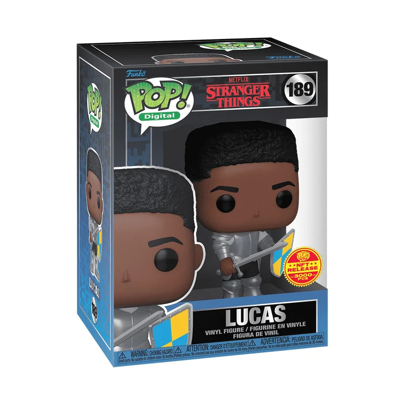 Funko POP! LE 3000 Pcs Stranger Things - Lucas #189 NFT Digital Release Exclusive