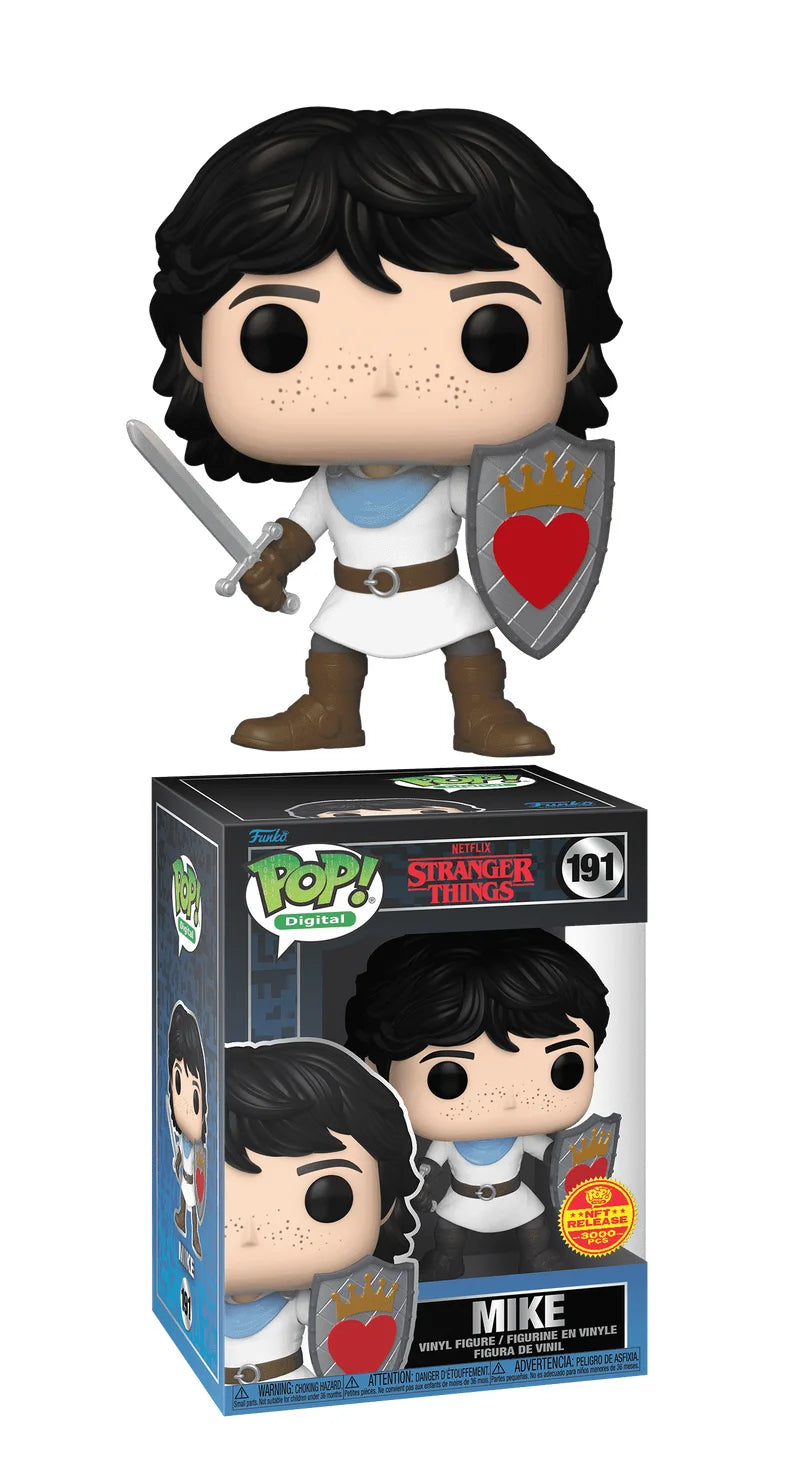 Funko POP! LE 3000 Pcs Stranger Things - Mike #191 NFT Digital Release Exclusive