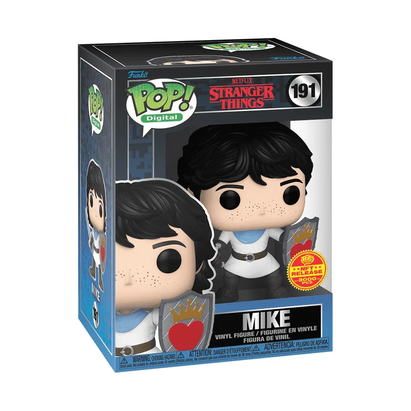 Funko POP! LE 3000 Pcs Stranger Things - Mike #191 NFT Digital Release Exclusive