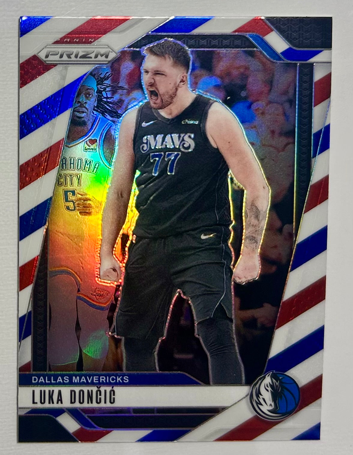 Luka Doncic 2024-25 Panini Prizm Red White Blue Prizm