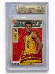 2019-20 Panini Donruss Giannis Antetokounmpo Net Marvels BGS 9.5