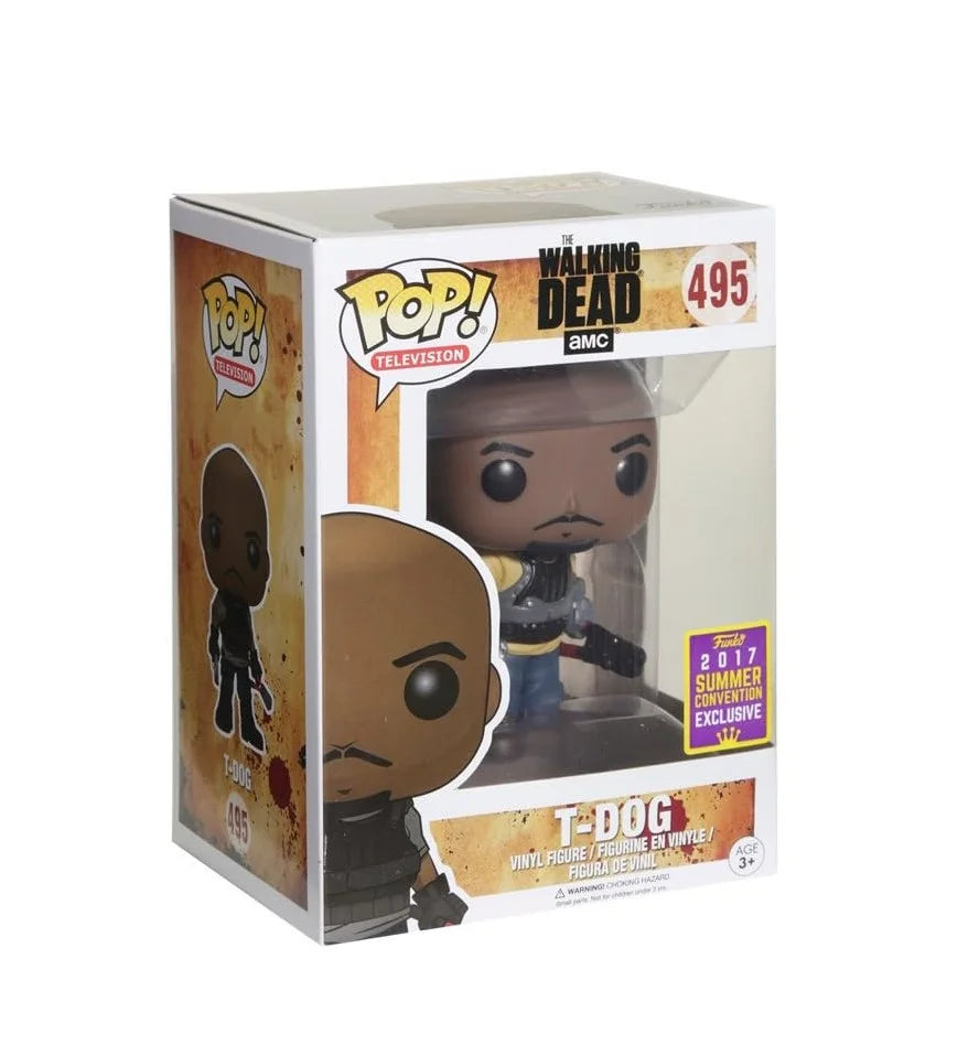 Funko Pop! Television : The Walking Dead AMC : T- Dog #495 Funko 2017 Summer Convention Exclusive