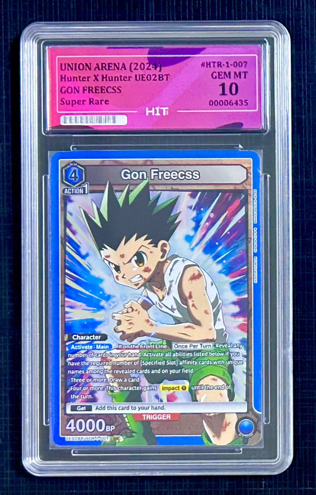 2024 GON FREECSS  - Super Rare HTR-1-007 (HIT Grade 10 GEM MT)