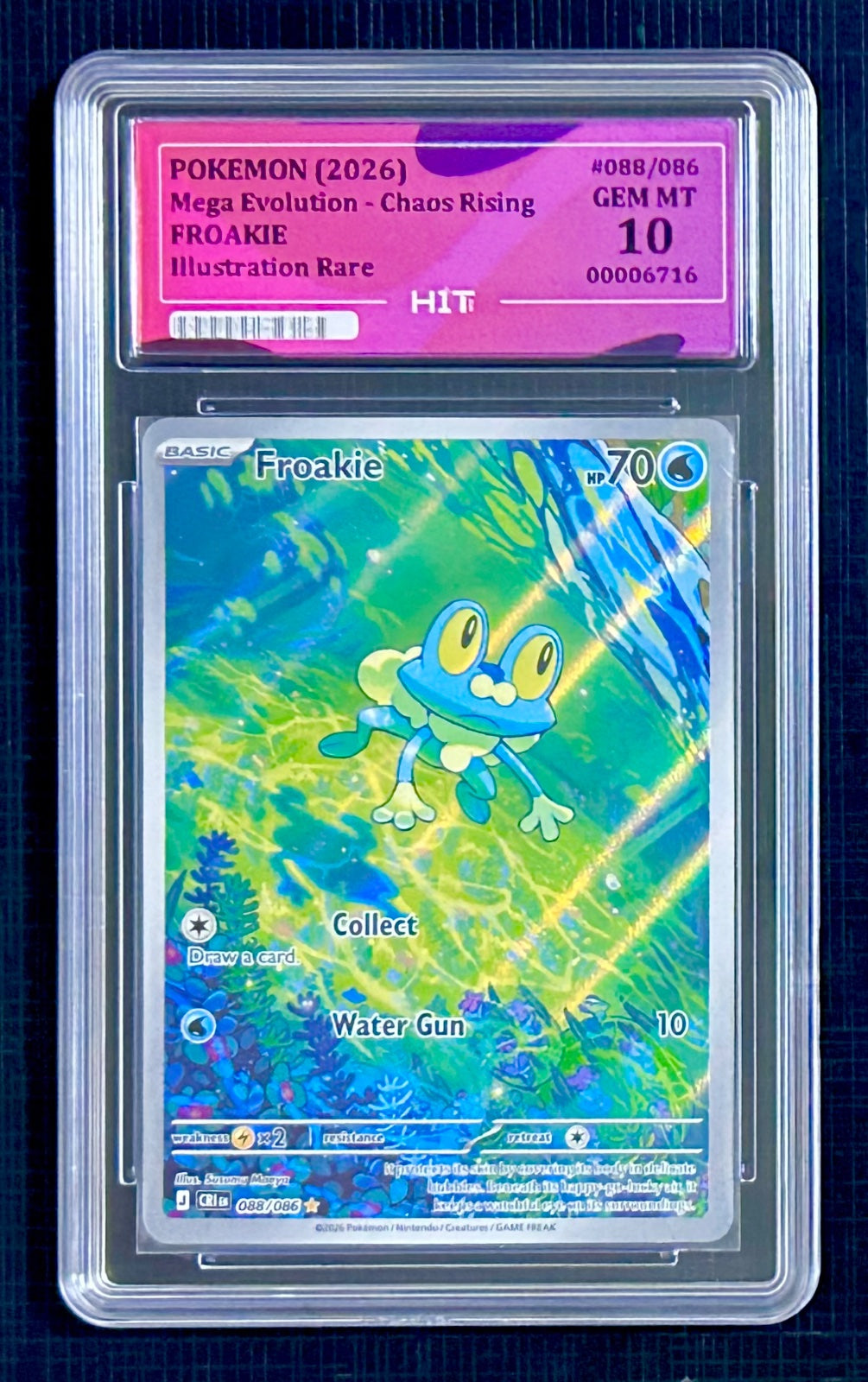 2026 FROAKIE  - Illustration Rare 088/086 (HIT Grade 10 GEM MT)