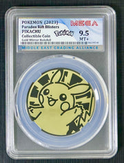POKEMON Collectible Coin PIKACHU Paradox Rift (MEGA Grade 9.5 MT+)
