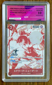 2026  EDWARD NEWGATE  - Promo ST15-002  4th Anniversary (HIT Grade 10 GEM MT)