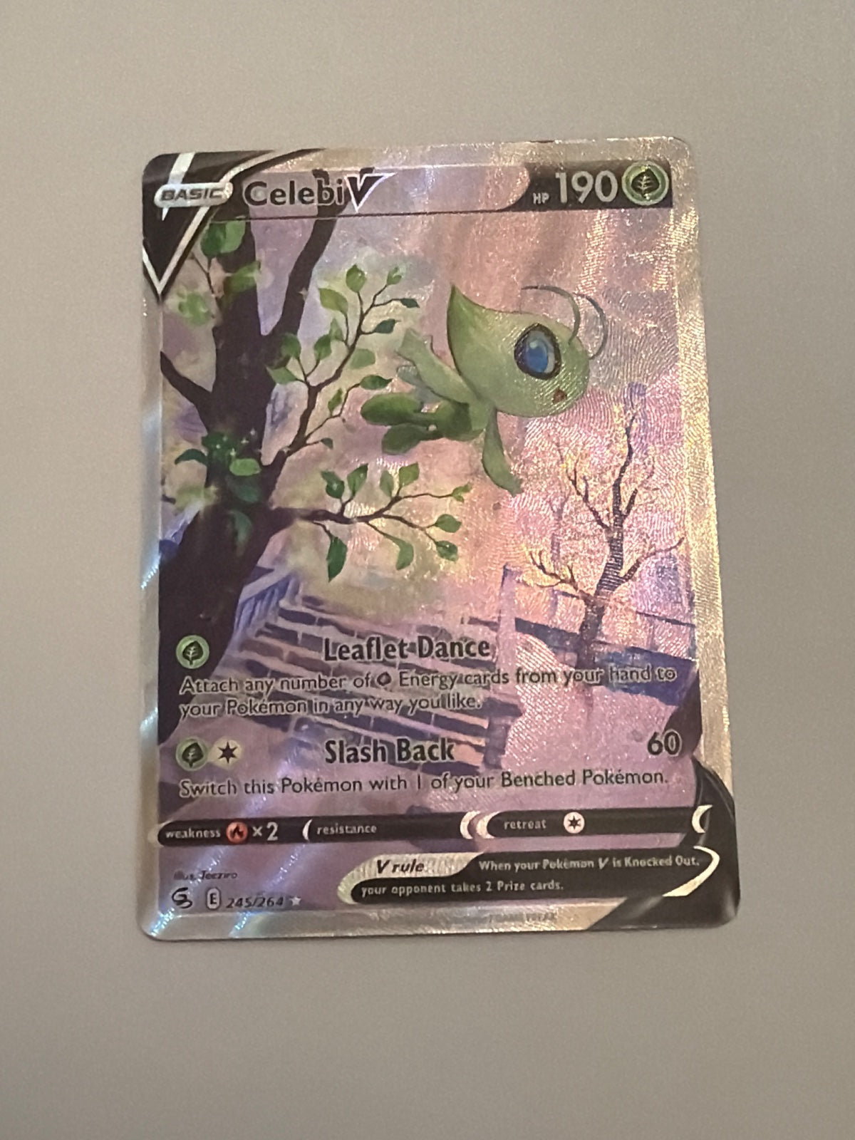 Celebi V (Alternate Full Art) 245/264 (Fusion Strike)
