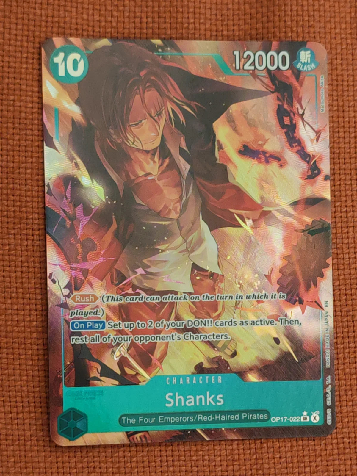 Shanks (022) (Alternate Art) OP17-022 (The World's Strongest Warriors)