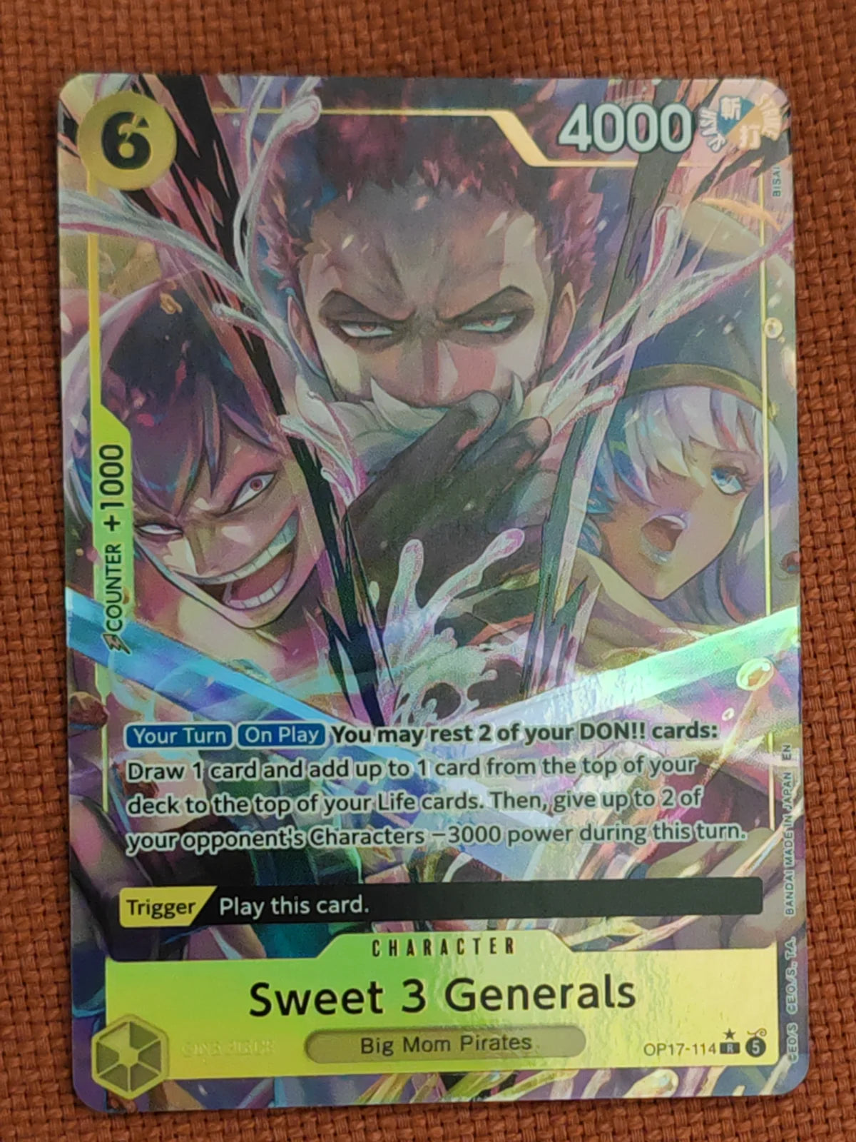 Sweet 3 Generals (Alternate Art) OP17-114 (The World's Strongest Warriors)
