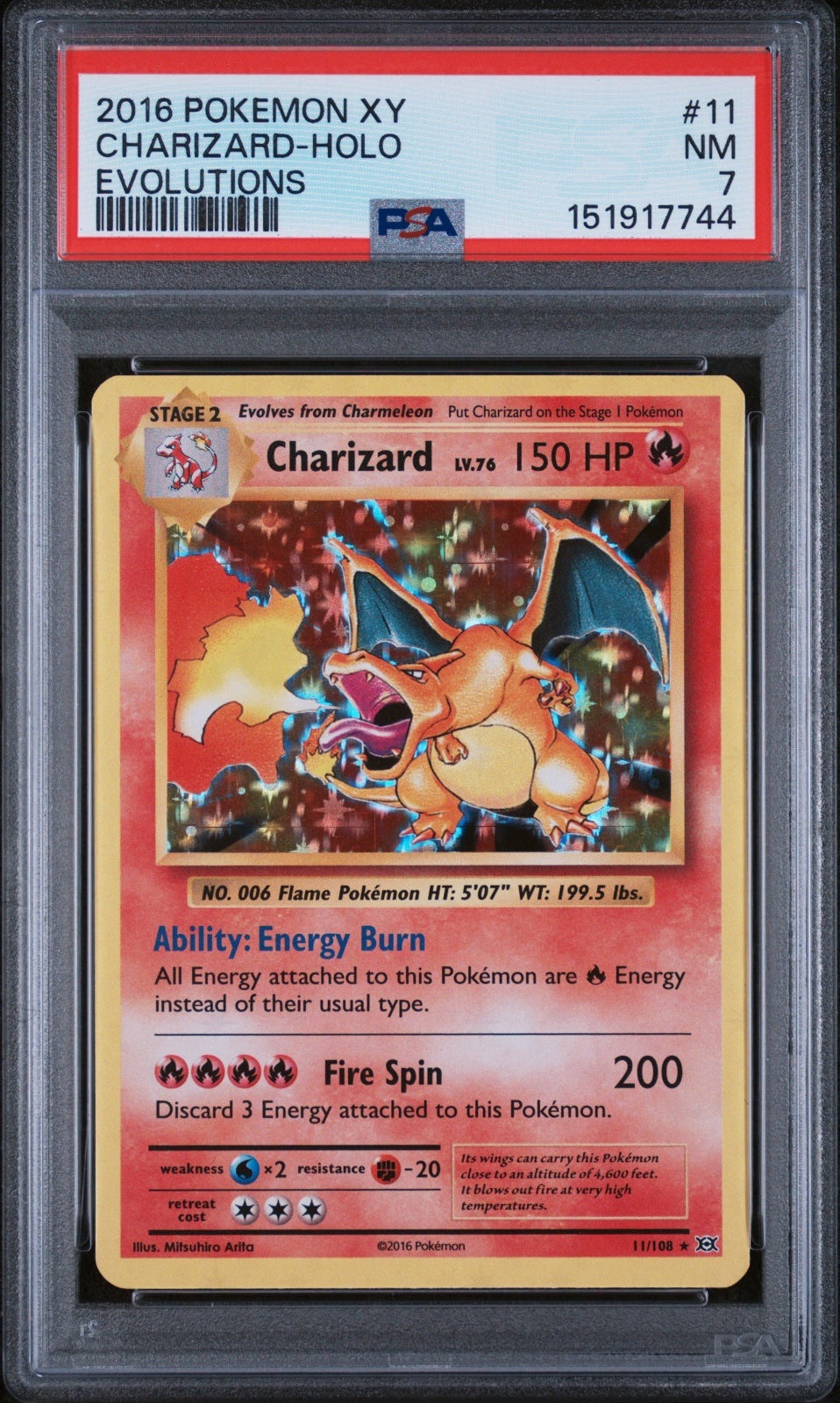 Charizard 11/108 · Reverse Holofoil (Evolutions)