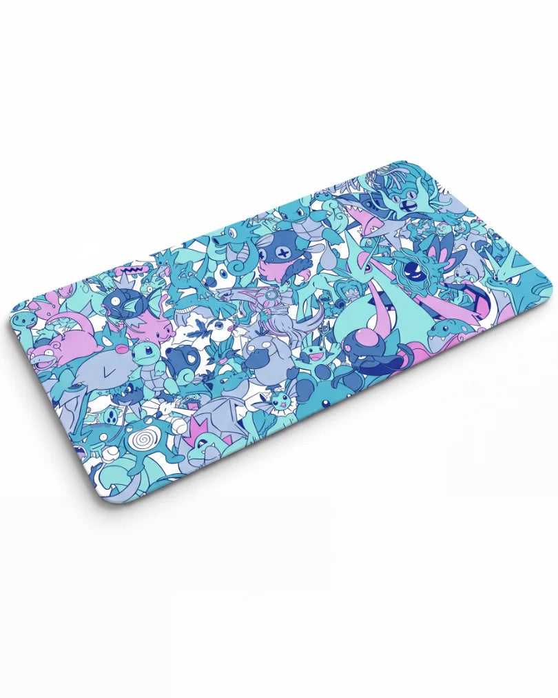 Pokémon TCG Water Type Playmat – 60 × 35 cm