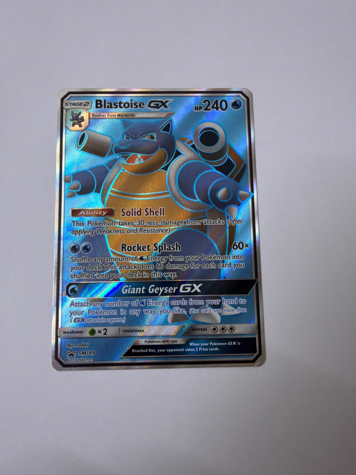 Blastoise GX SM189 (Sun & Moon Promo)