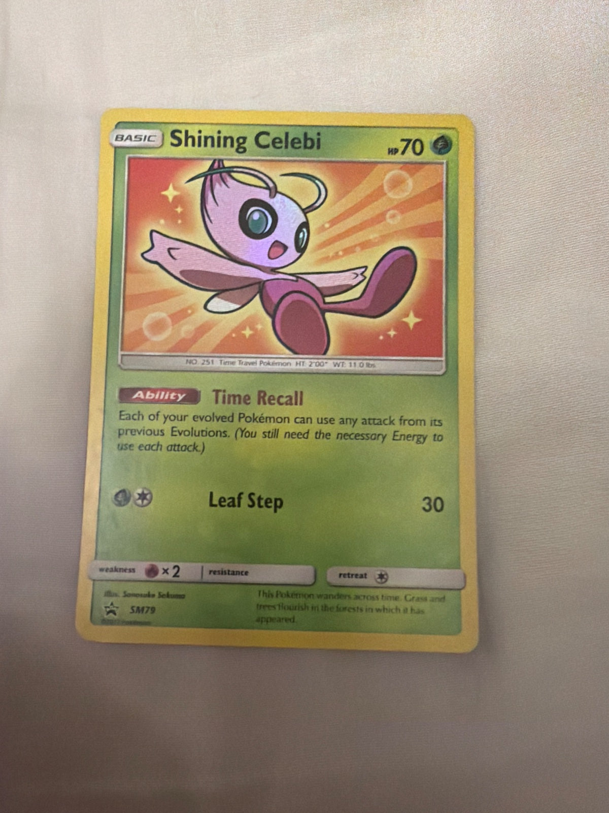 Shining Celebi SM79 (Sun & Moon Promo)