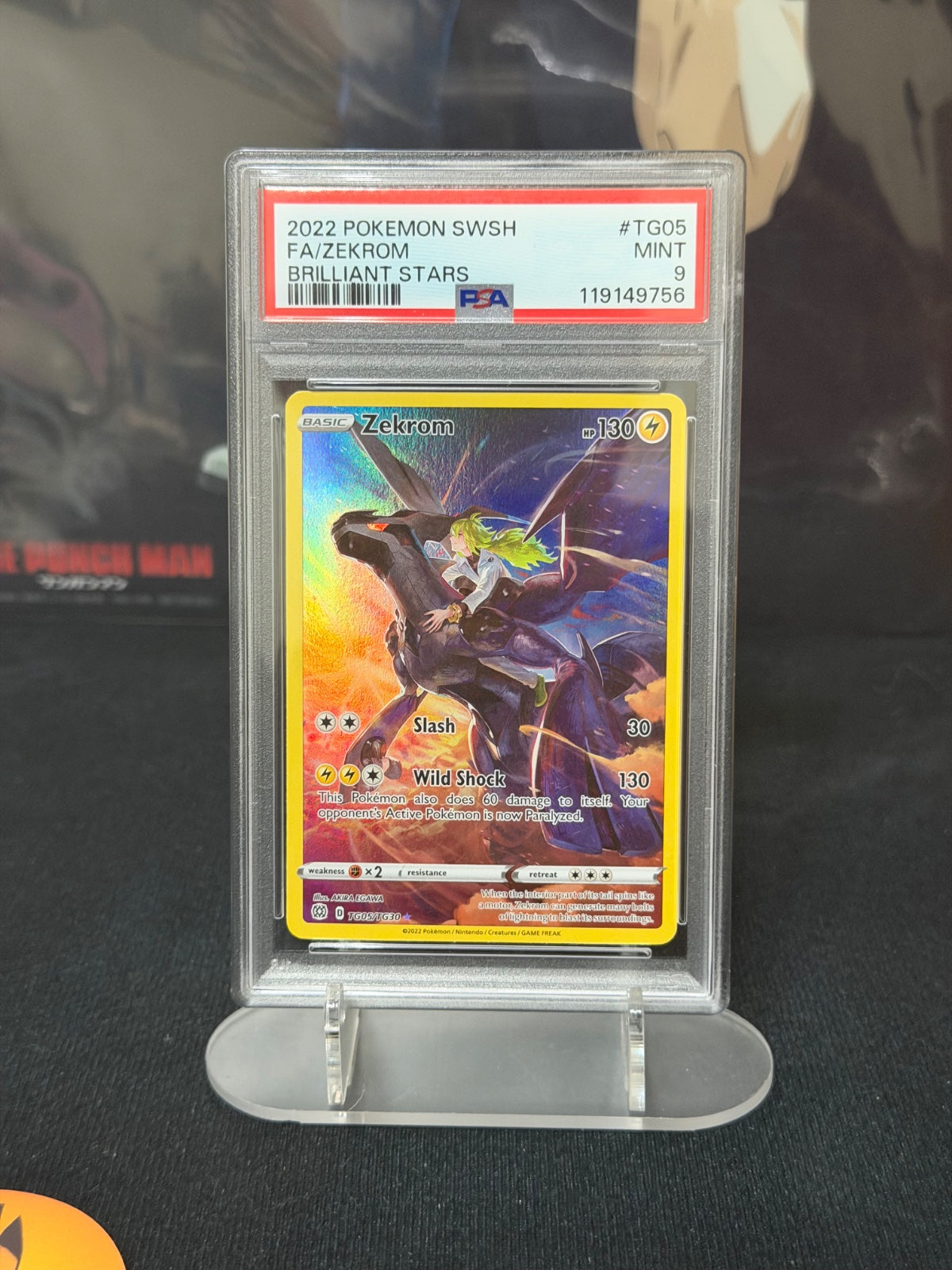 Zekrom TG05/TG30 (Brilliant Stars Trainer Gallery) — PSA 9
