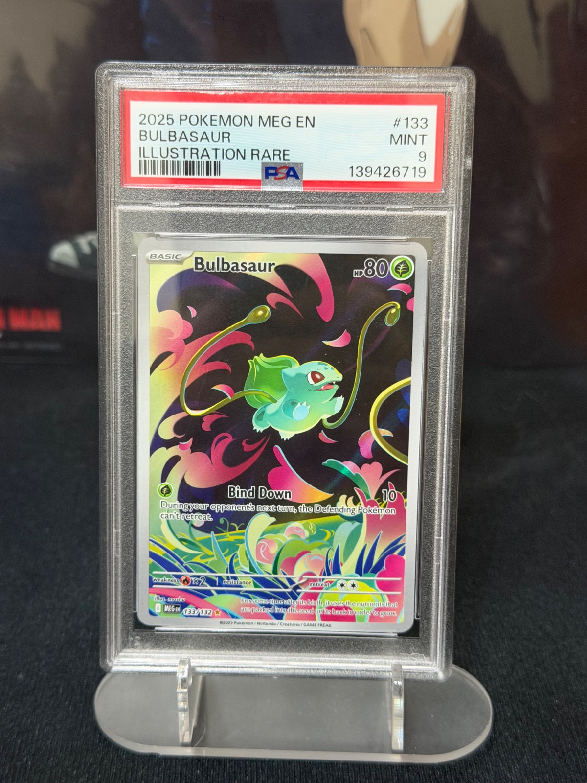 Bulbasaur 133/132 (Mega Evolution) — PSA 9