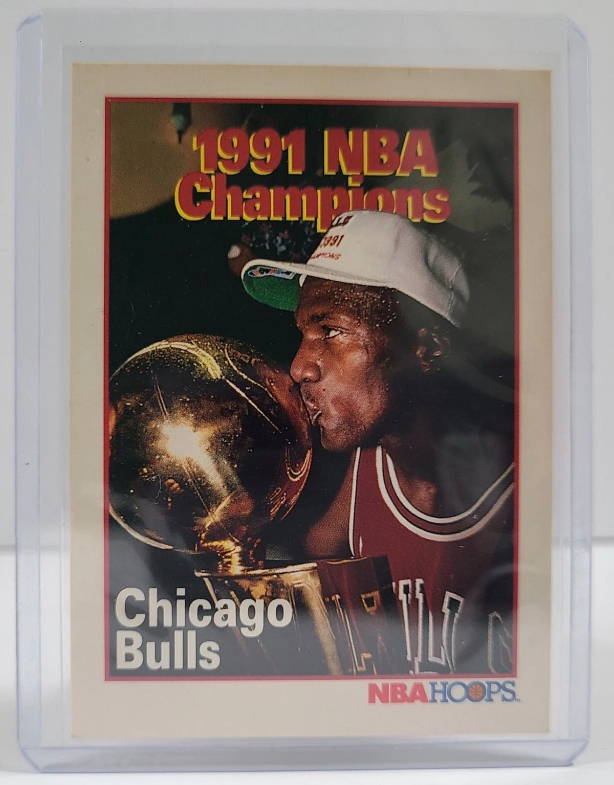 1991 NBA Hoops 1991 NBA Champions Chicago Bulls Card - Michael Jordan #543