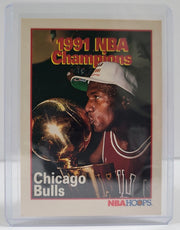 1991 NBA Hoops 1991 NBA Champions Chicago Bulls Card - Michael Jordan #543