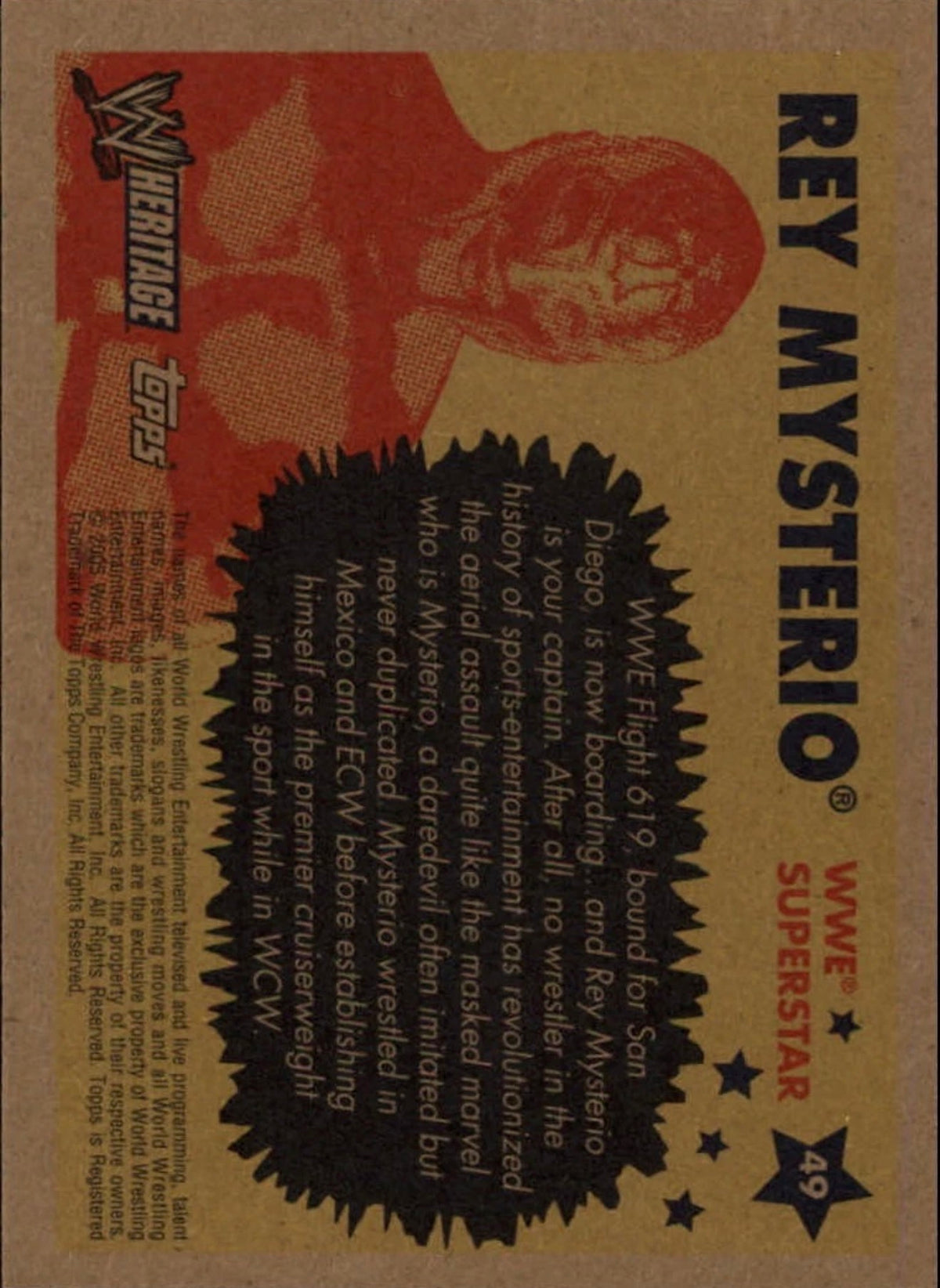 2005 Topps Heritage #49 Rey Mysterio - WWE