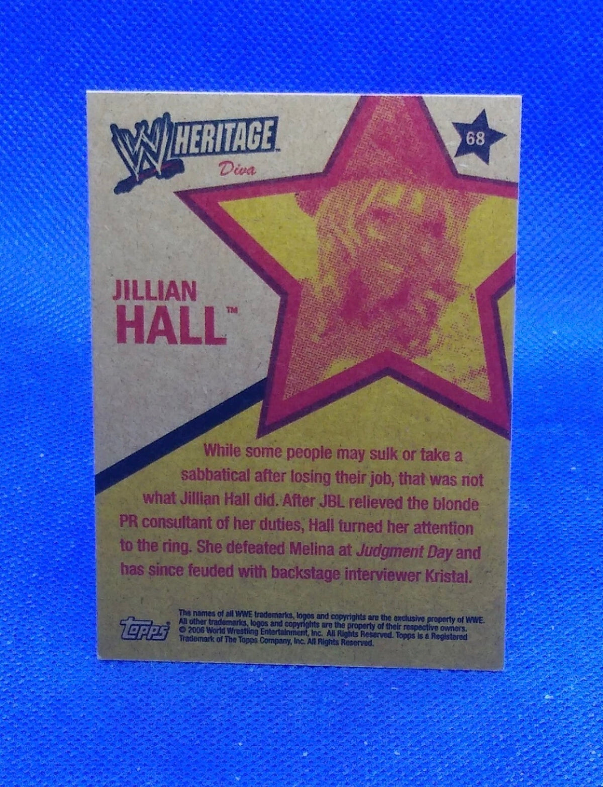 2006 Topps Heritage II WWE Divas Jillian Hall #68