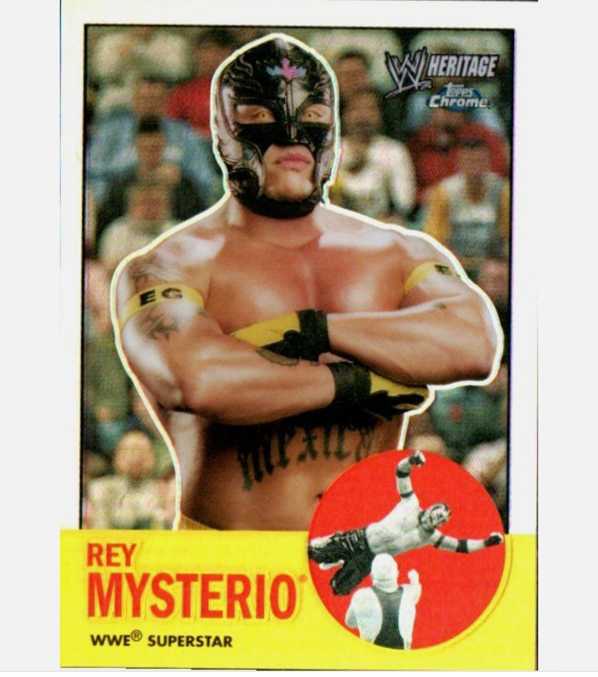 2007 Topps Heritage II Chrome WWE - Refractors #45 Rey Mysterio