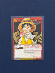 One Piece Miracle Battle Carddass Luffy Op 35 Very Rare Vintage Gold Stamp Card
