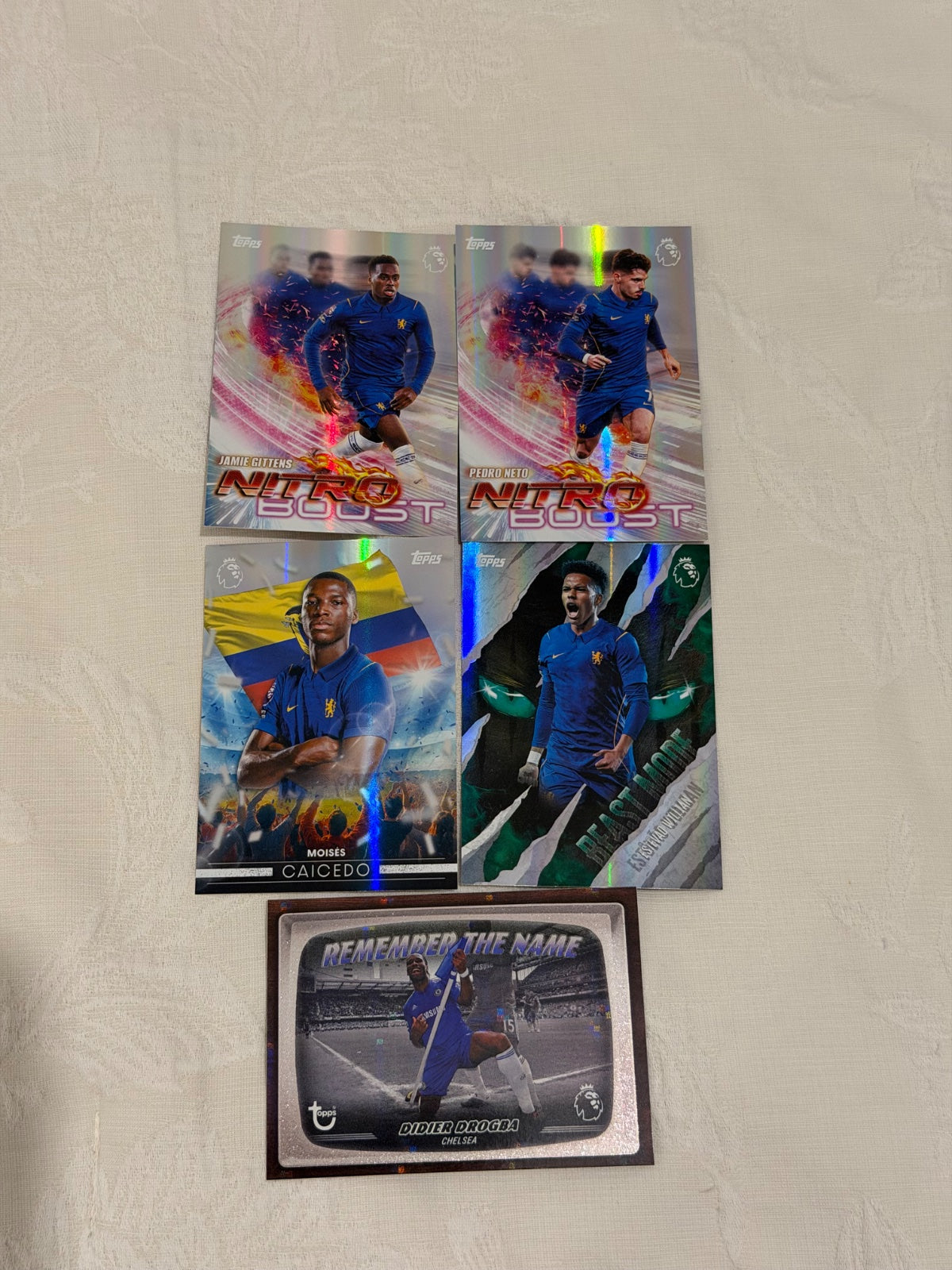 Topps Premier League 2026/27 Chelsea Lot x14 – Didier Drogba Remember the Name, Estêvão Beast Mode & Future Stars, Caicedo
