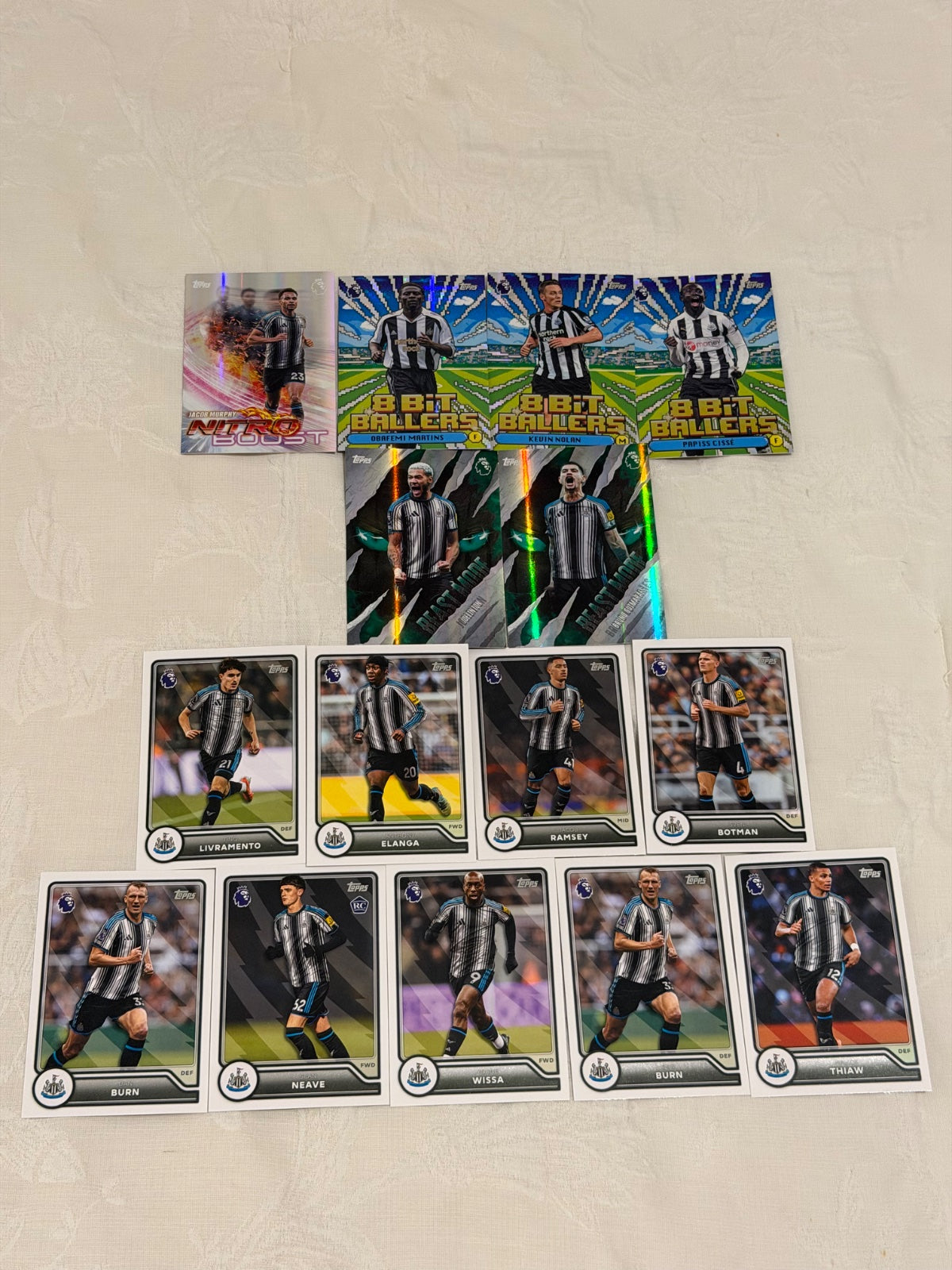 Topps Premier League 2026/27 Newcastle Lot x15 – Bruno Guimarães & Joelinton Beast Mode, Papiss Cissé, Kevin Nolan, Obafemi Martins
