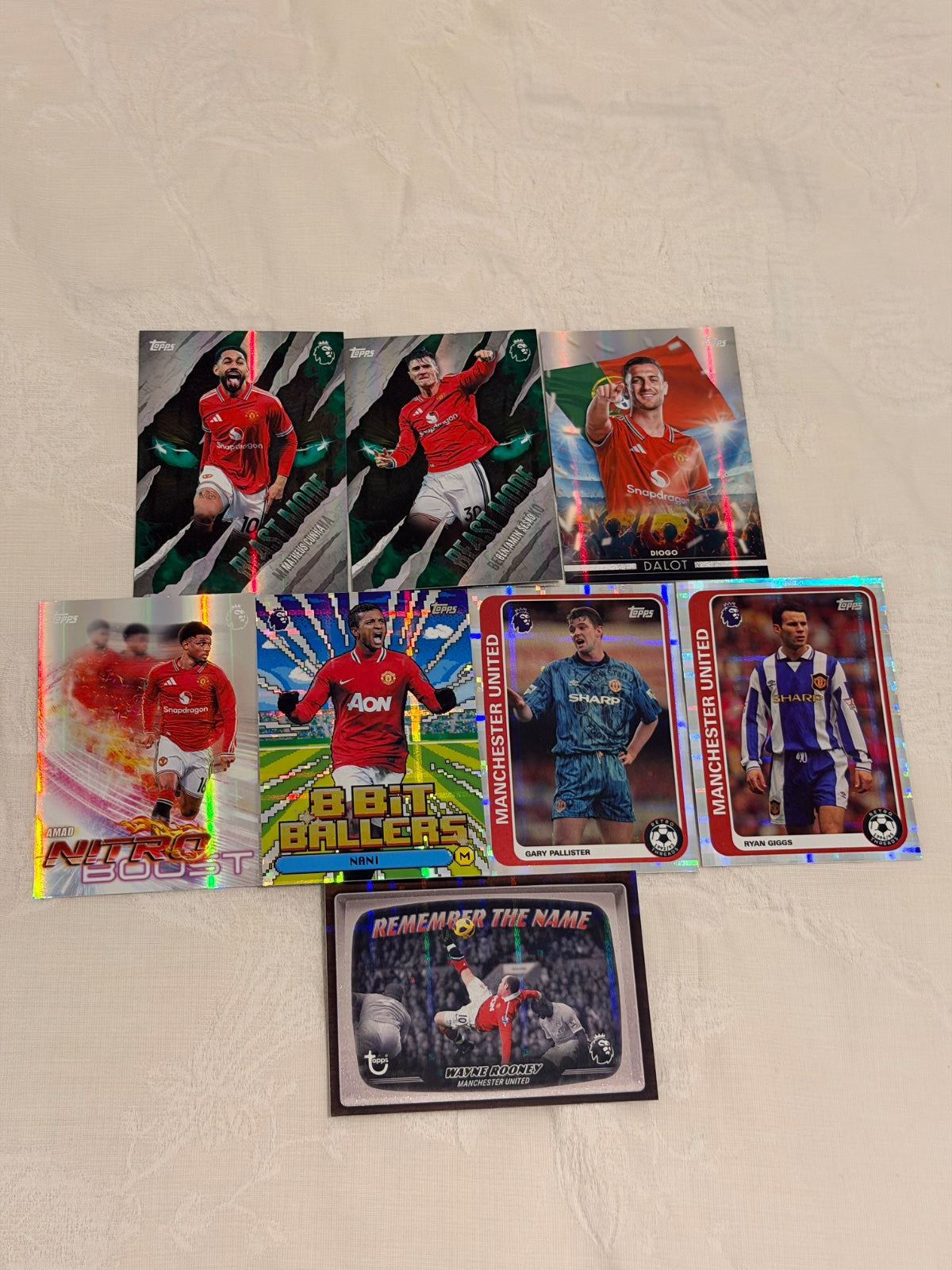 Topps Premier League 2026/27 Man United Lot x17 – Wayne Rooney Remember the Name, Ryan Giggs Retro Threads, Šeško & Cunha Beast Mode