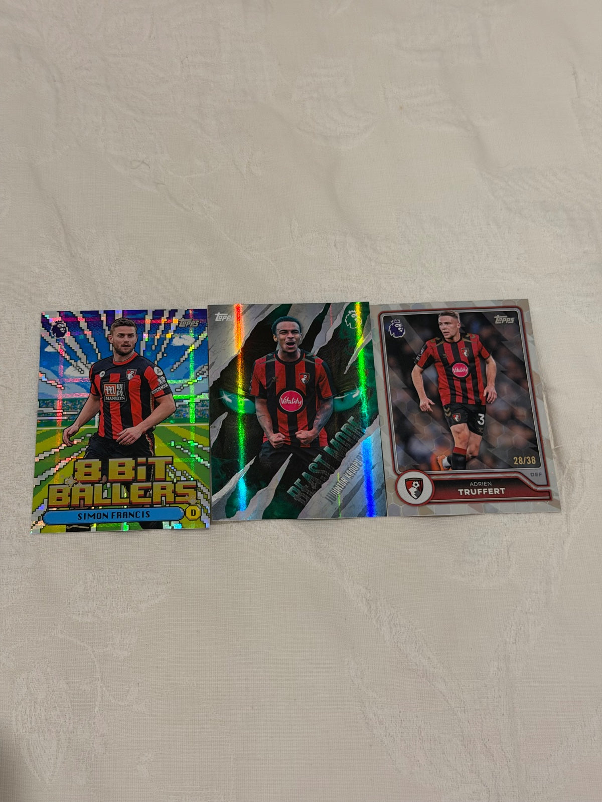 Topps Premier League 2026/27 Bournemouth Lot x11 – Junior Kroupi Beast Mode & Future Stars, Adrien Truffert /38
