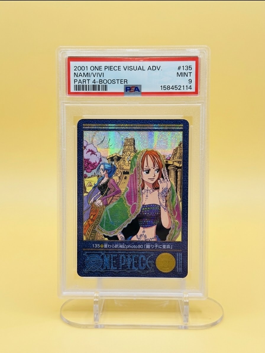PSA 9 Nami Vivi One Piece Visual Adventure Part 4 #135 2001 Bandai Card