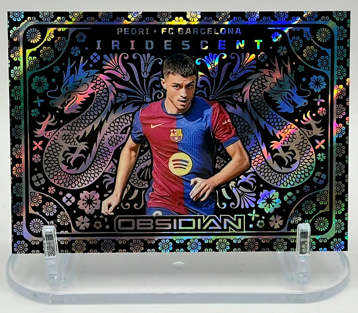 2024-25 Panini Obsidian- Pedri Iridescent SSP Case Hit - Barcelona