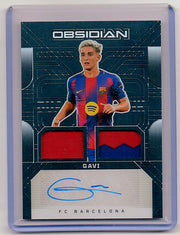 2025-2026 Gavi Barcelona Obsiden Patch Auto Panini Obsidian Soccer #34/199