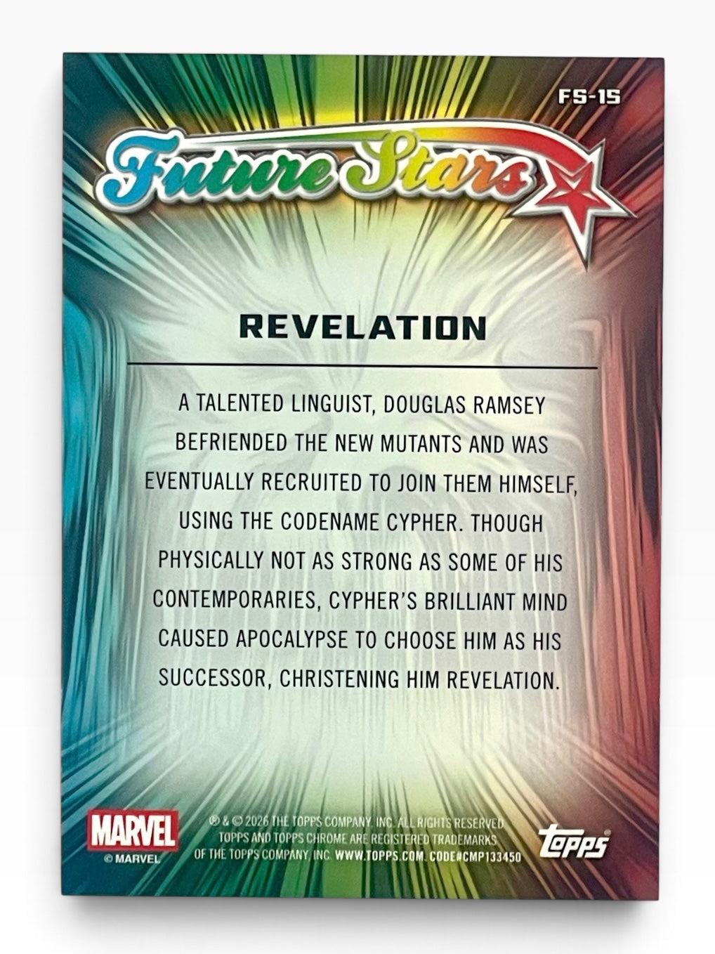 2026 Topps Chrome Marvel Revelation Future Stars