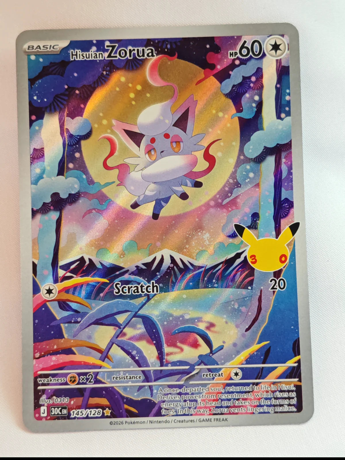 Hisuian Zorua 145/128 (30th Celebration)