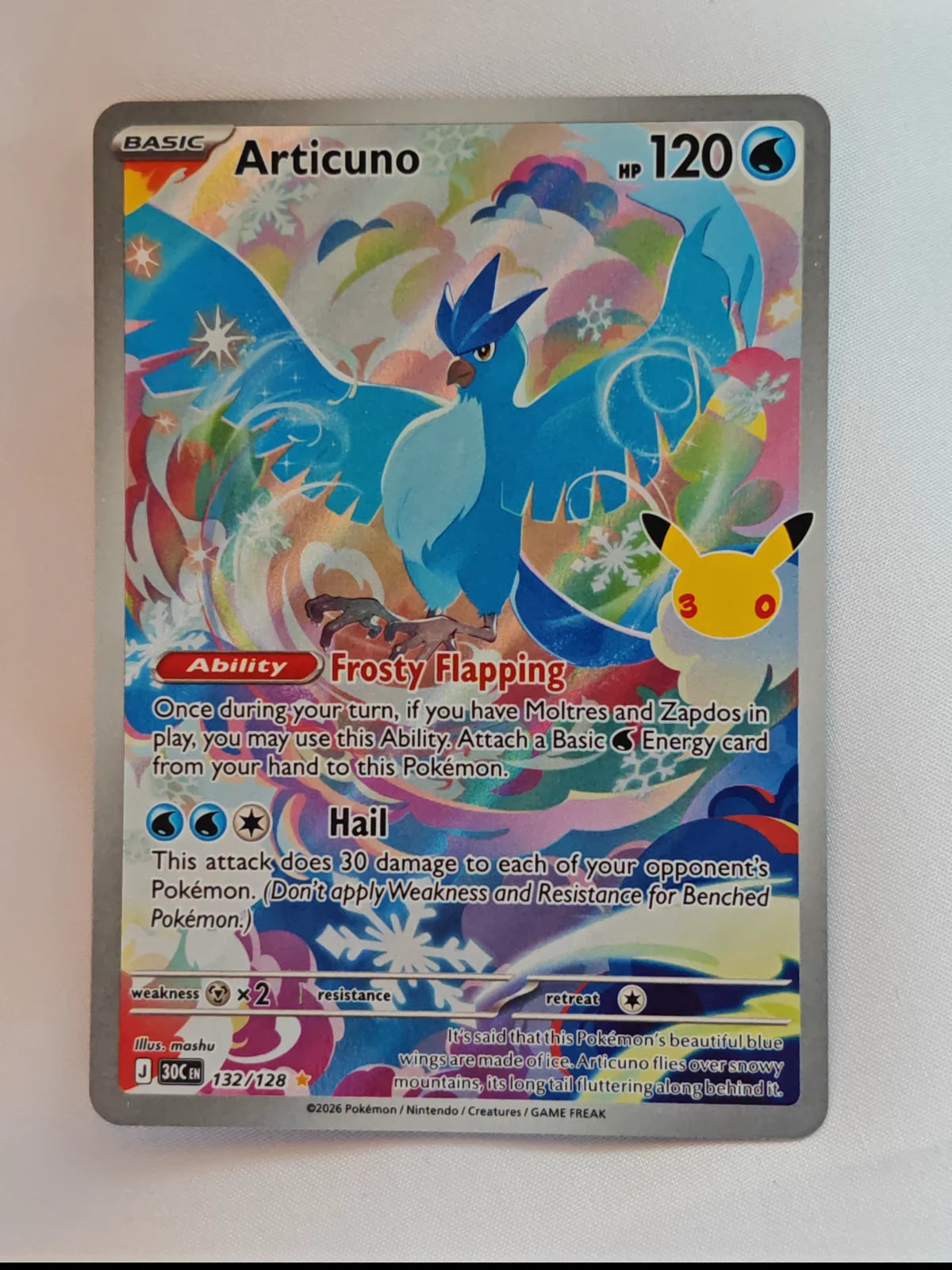 Articuno 132/128 (30th Celebration)