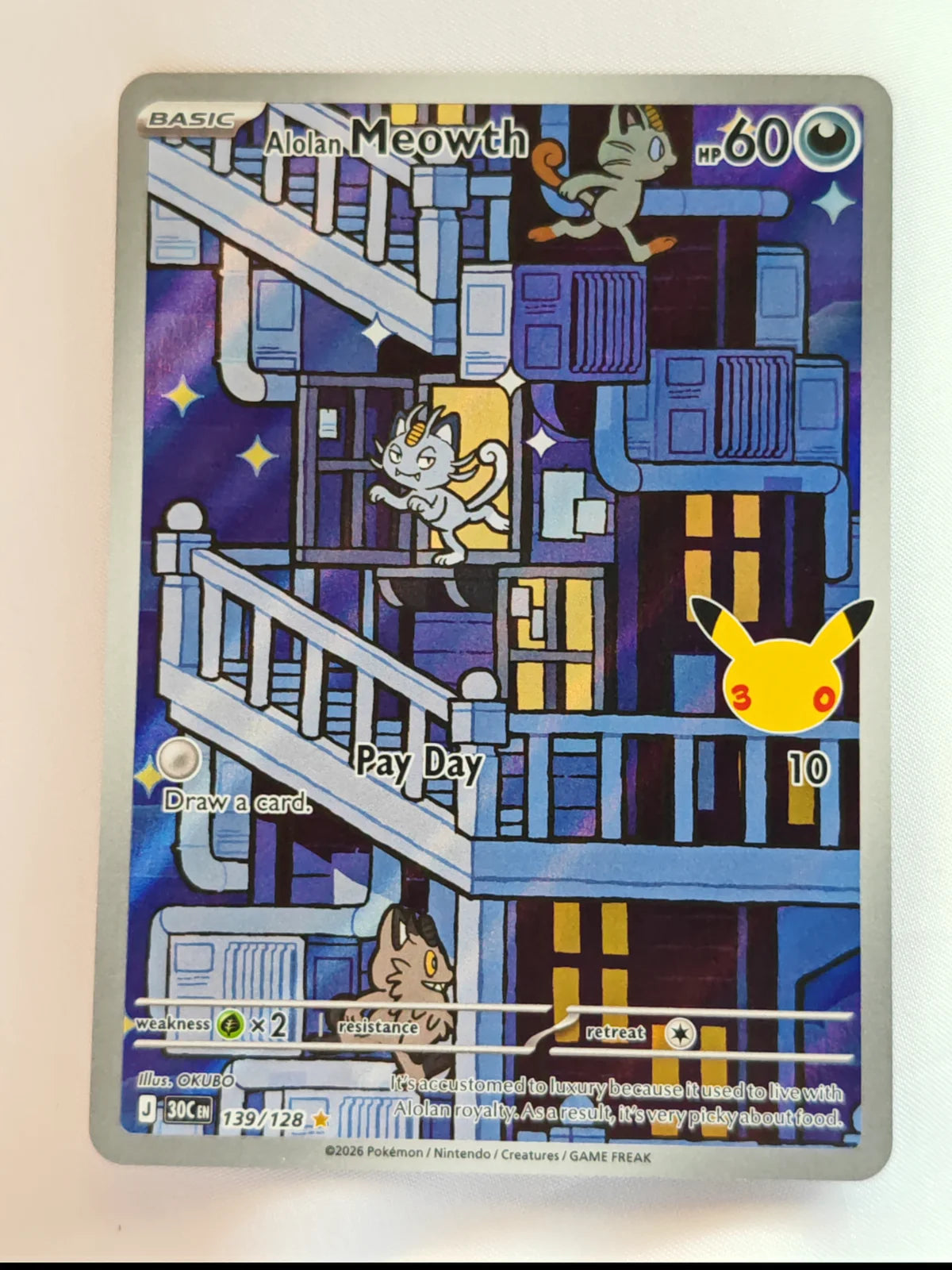 Alolan Meowth 139/128 (30th Celebration)