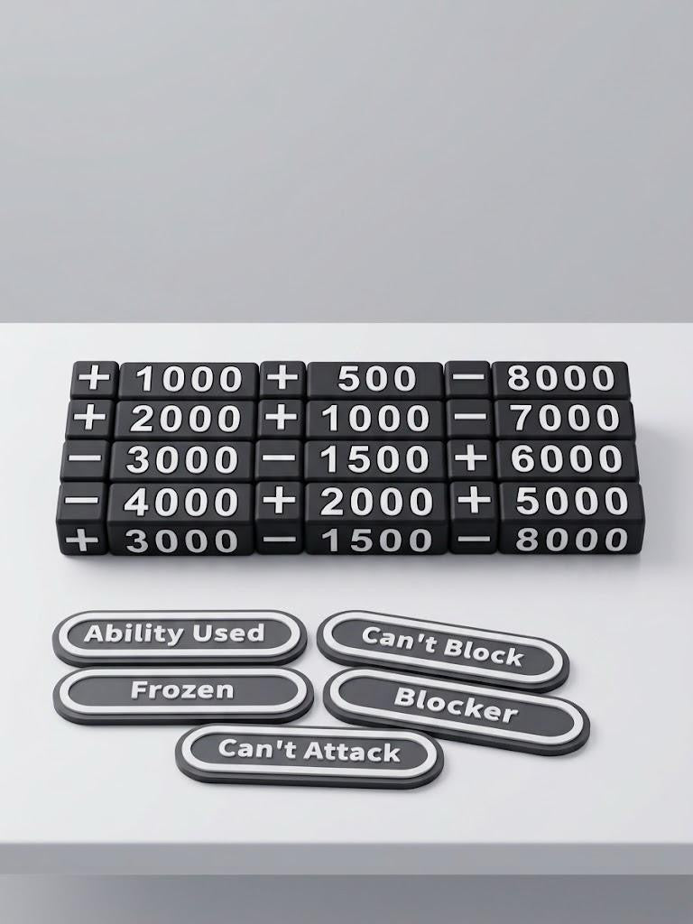 TCG Counter Token — Ability Used / Can’t Block / Frozen / Blocker / Can’t Attack