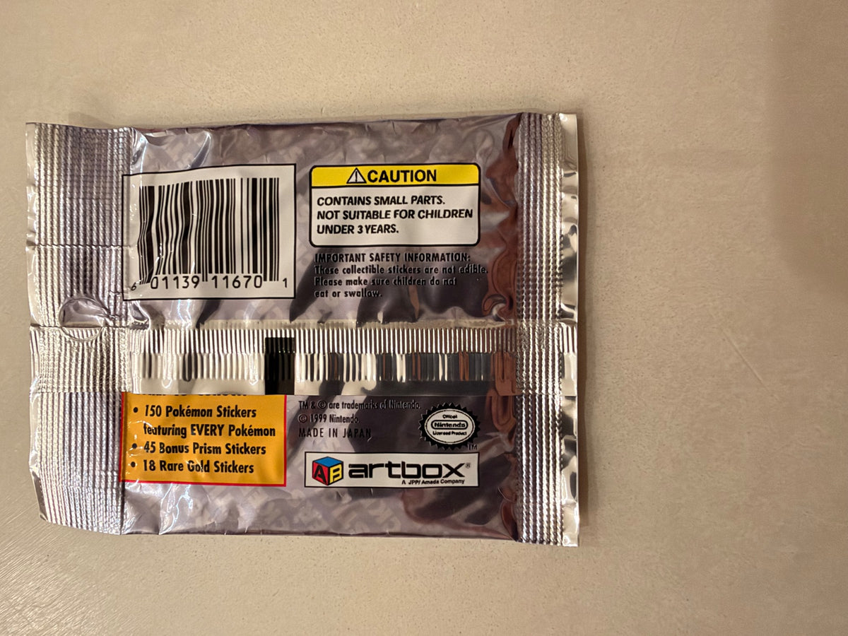 1999 Vintage 1st Edition - Sealed - Gotta Catch Them All Series 1 Stickers