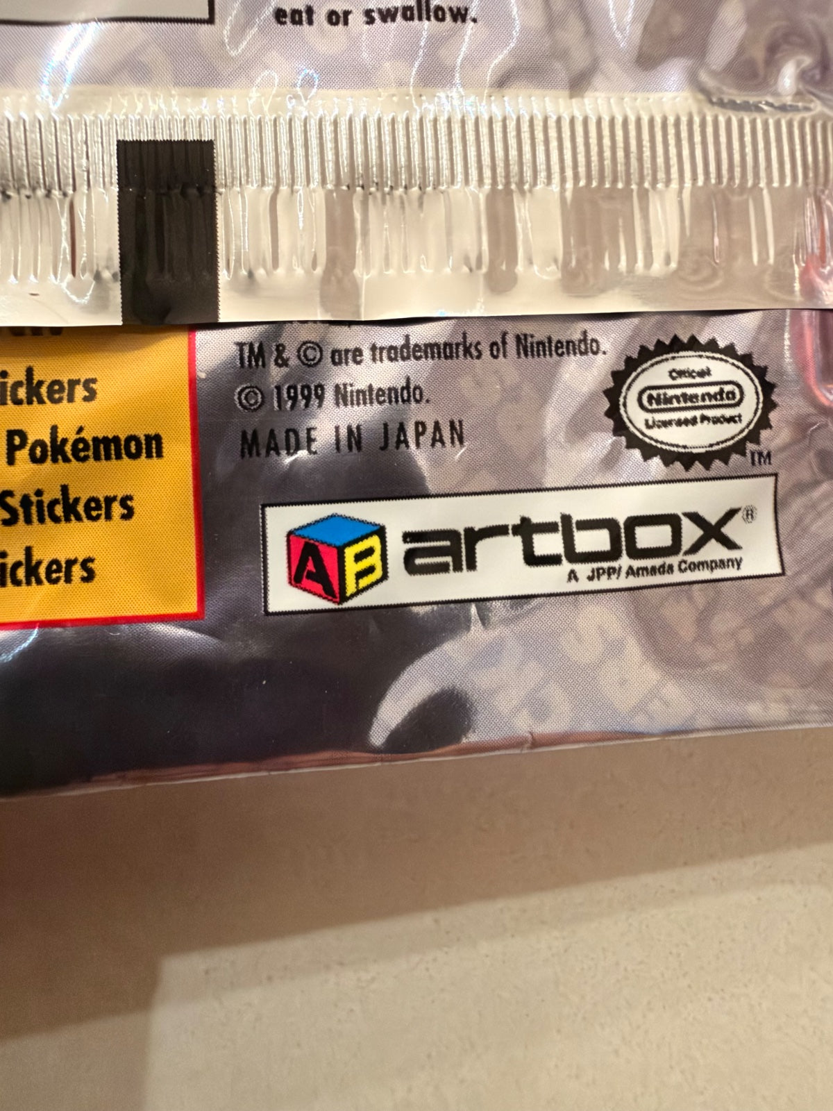 1999 Vintage 1st Edition - Sealed - Gotta Catch Them All Series 1 Stickers