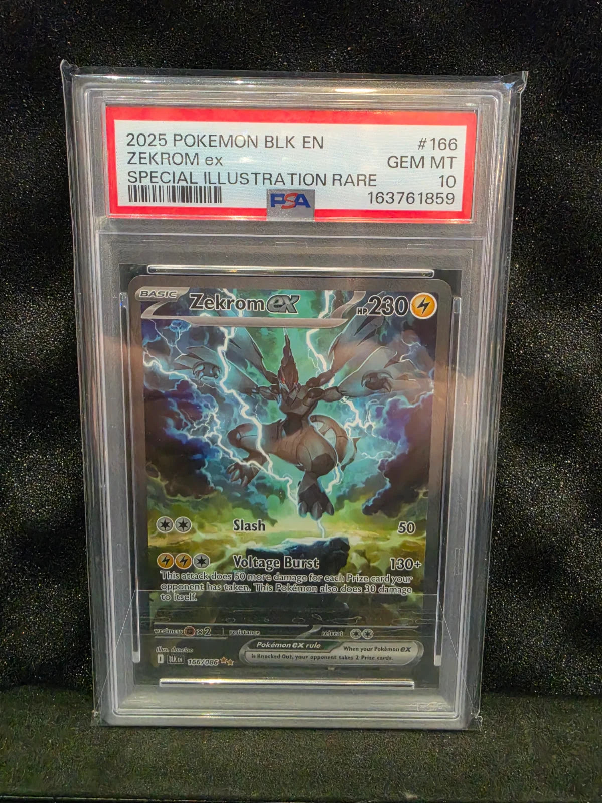 Zekrom ex 166/086 (Black Bolt) — PSA 10