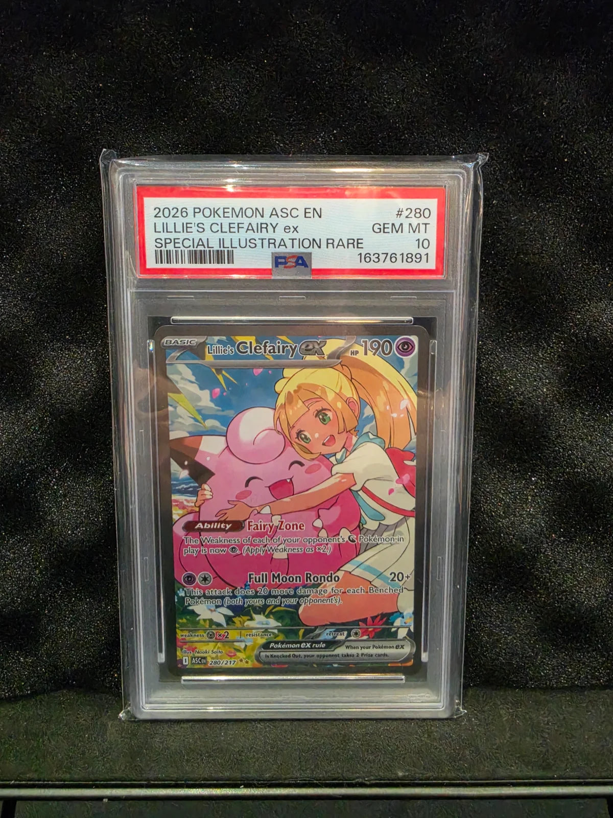 Lillie's Clefairy ex 280/217 (Ascended Heroes) — PSA 10