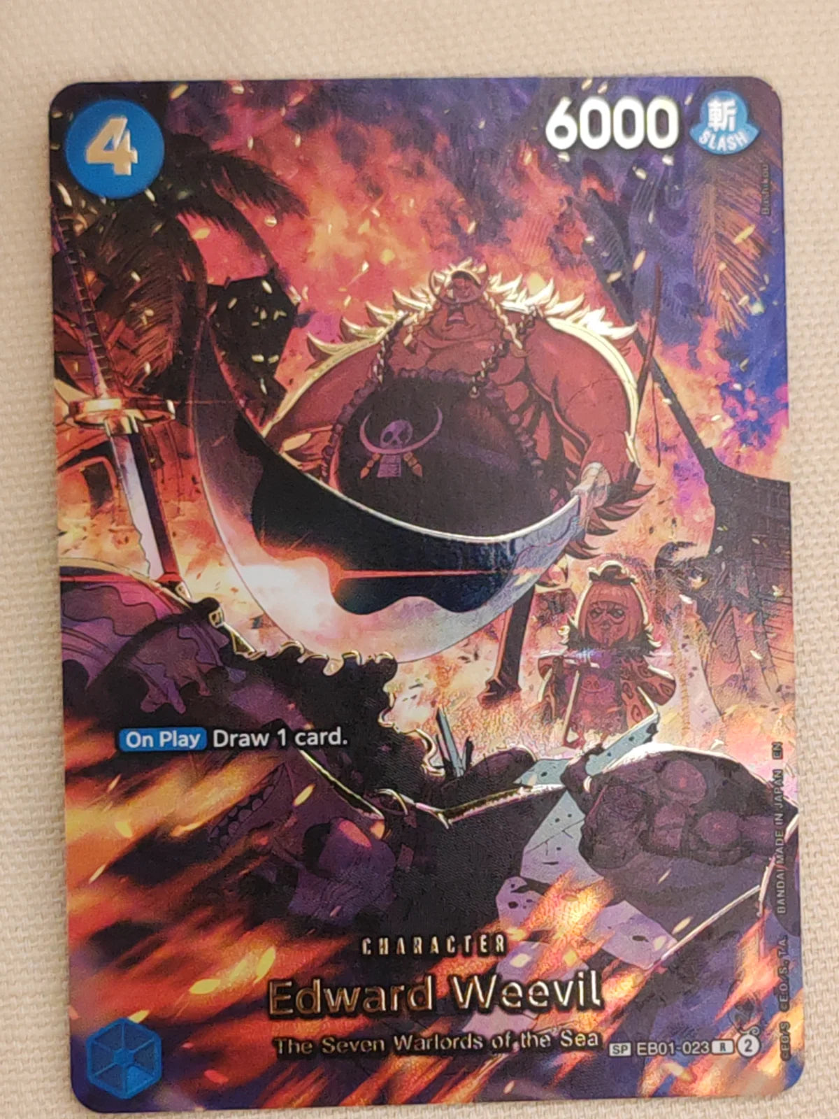 Edward Weevil - EB01-023 (SP) (Alternate Art) (The Azure Sea's Seven)