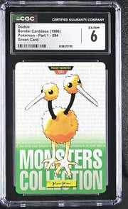 Doduo (Green) (JP) 084 (BANDAI Pokemon Carddass) — CGC 6