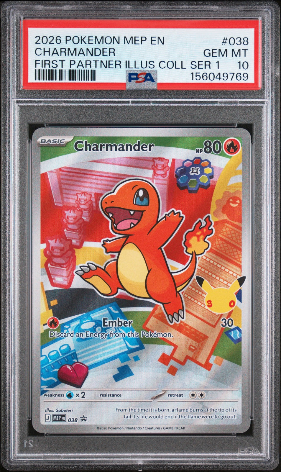 Charmander 038 (Mega Evolution Promos) — PSA 10